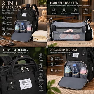 Insulated Diaper Bag Backpack
