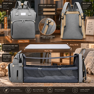 Insulated Diaper Bag Backpack