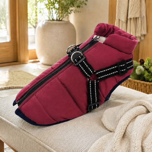 Fleece Lined Dog Winter Coat