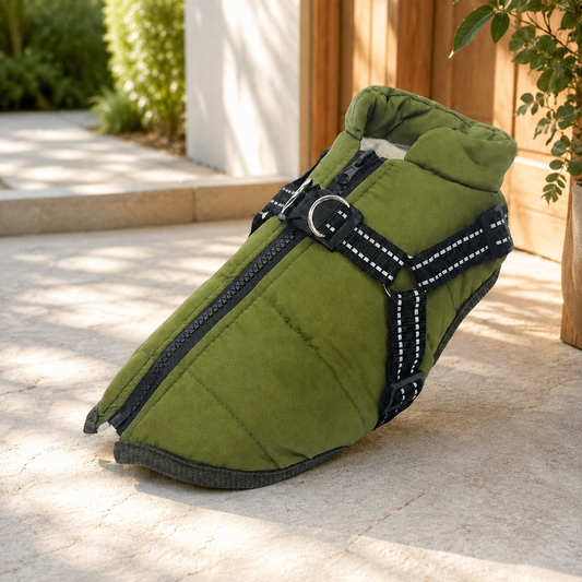 Fleece Lined Dog Winter Coat