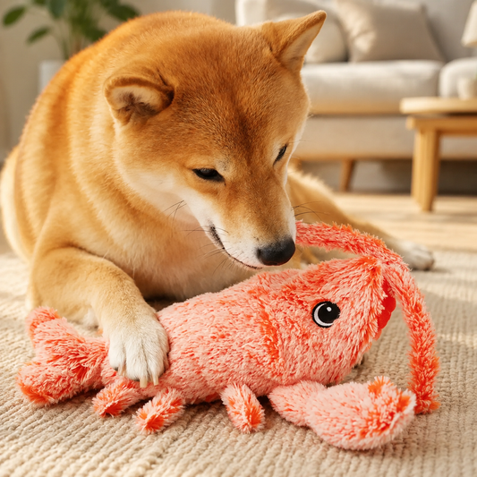 Flopping Lobster Dog Toy