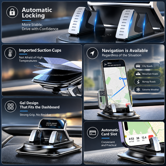 360 Rotating Dashboard Phone Mount