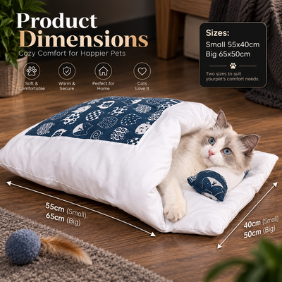 Cat Sleeping Bag with Pillow