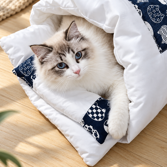 Cat Sleeping Bag with Pillow