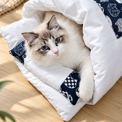 Cat Sleeping Bag with Pillow