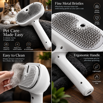 Pet Steam Grooming Brush