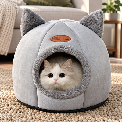Cat Ear Tent Cave Bed
