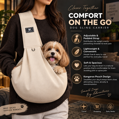 Padded Dog Sling Carrier
