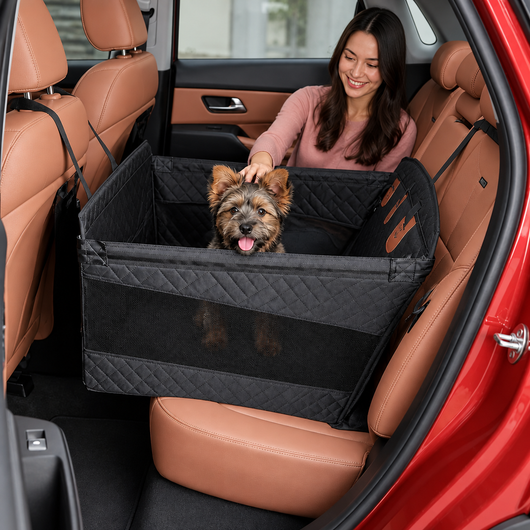 Hard Base Single Dog Car Seat