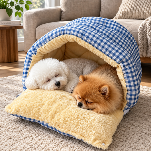 Foldable Winter Cat Cave Bed