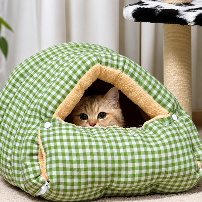 Foldable Winter Cat Cave Bed