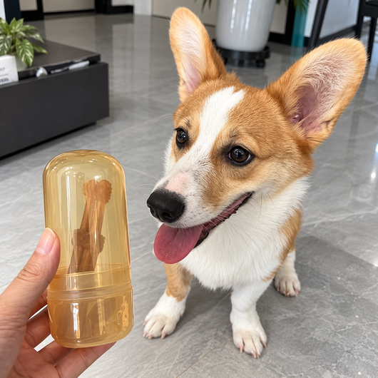 Pet Toothbrush with Tongue Scraper