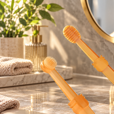 Pet Toothbrush with Tongue Scraper