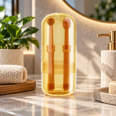 Pet Toothbrush with Tongue Scraper