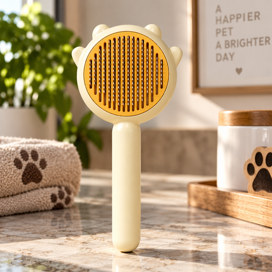 Self-Cleaning Slicker Brush