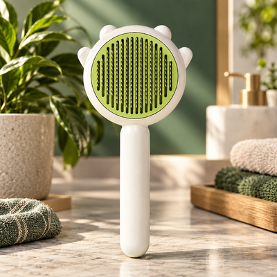 Self-Cleaning Slicker Brush