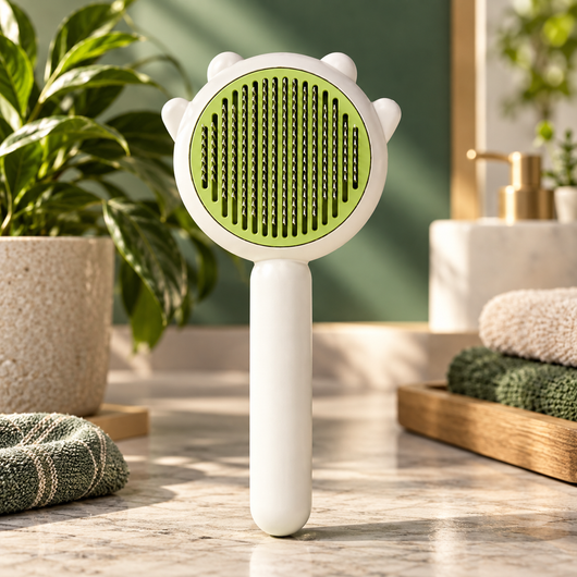 Self-Cleaning Slicker Brush