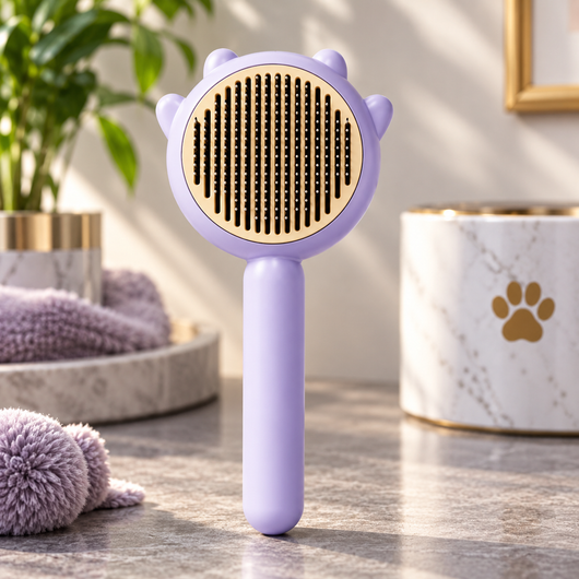 Self-Cleaning Slicker Brush