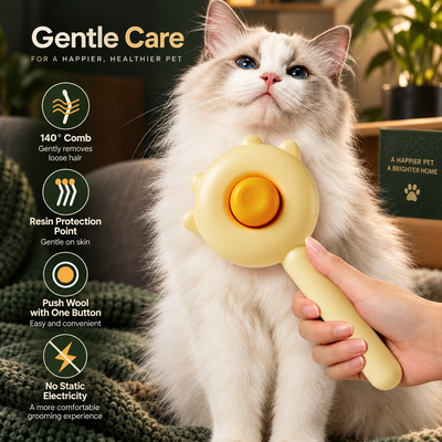Self-Cleaning Slicker Brush