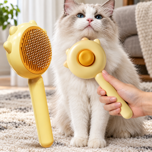 Self-Cleaning Slicker Brush