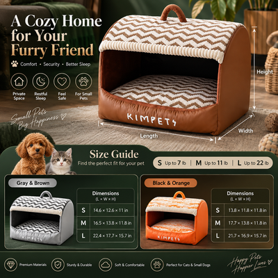 Calming Den Bed for Dogs and Cats
