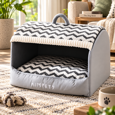 Calming Den Bed for Dogs and Cats