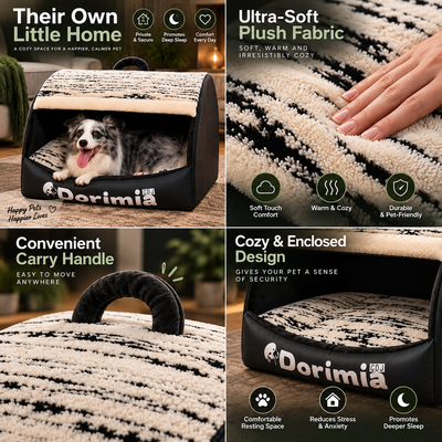 Calming Den Bed for Dogs and Cats