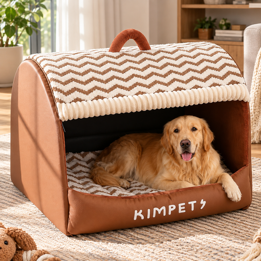 Calming Den Bed for Dogs and Cats
