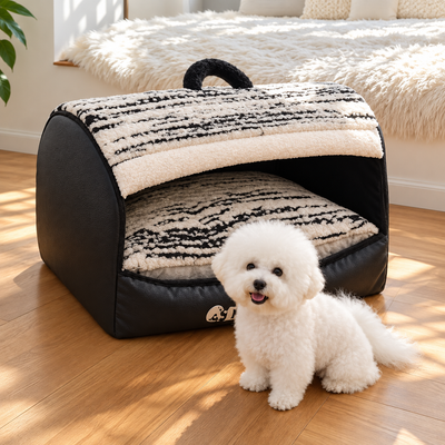 Calming Den Bed for Dogs and Cats