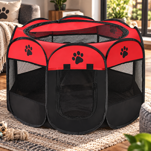 Foldable Mesh Cat Playpen