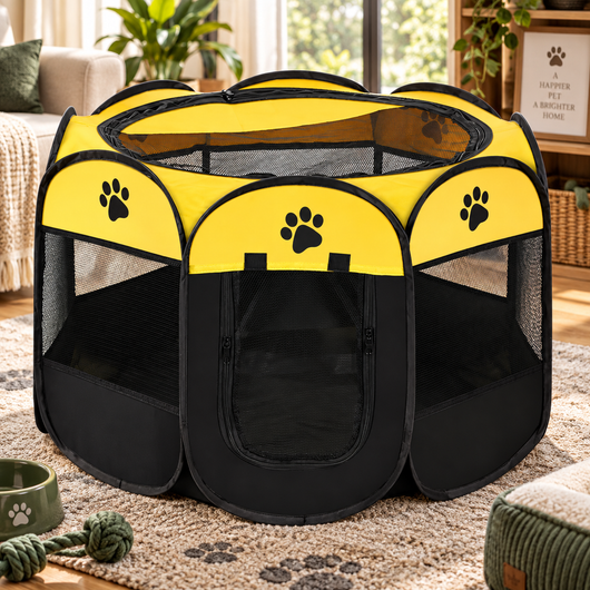 Foldable Mesh Cat Playpen
