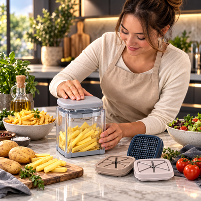 4-in-1 Fry Cutter and Vegetable Chopper