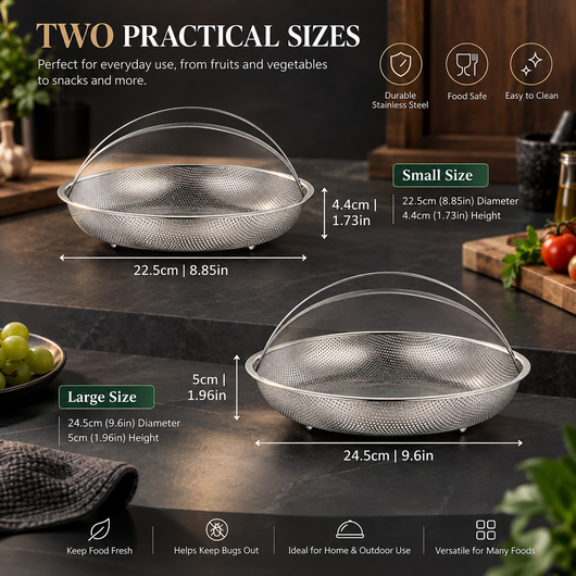 Stainless Steel Steamer Basket Set