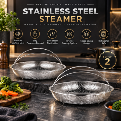 Stainless Steel Steamer Basket Set