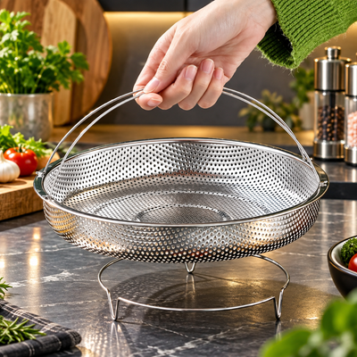Stainless Steel Steamer Basket Set