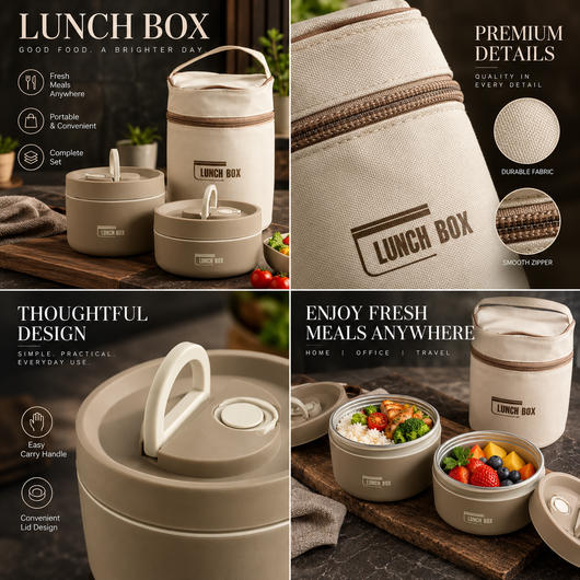 Stainless Steel Lunch Container Set