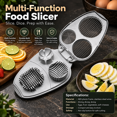 3-in-1 Stainless Steel Egg Slicer