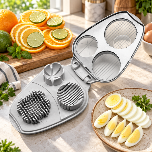 3-in-1 Stainless Steel Egg Slicer