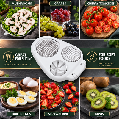 3-in-1 Stainless Steel Egg Slicer