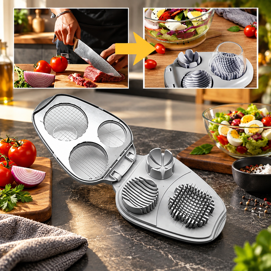 3-in-1 Stainless Steel Egg Slicer