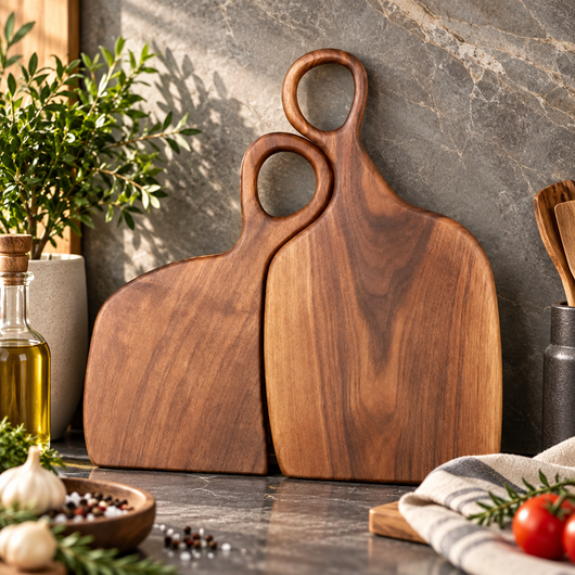 Walnut Wood Cutting Board Set of 2