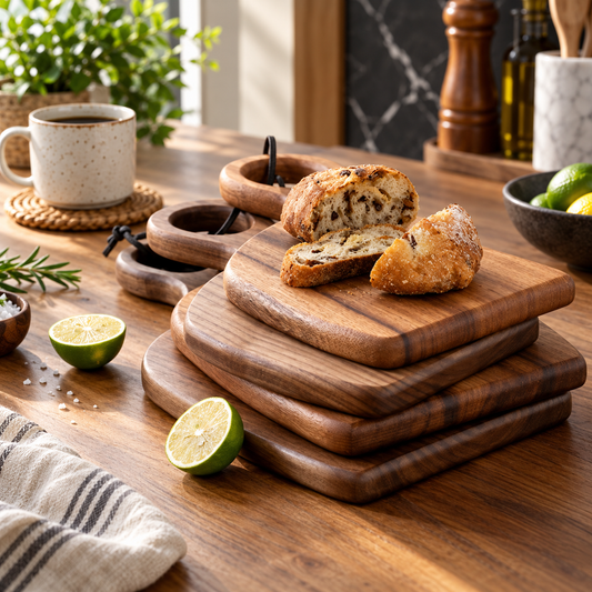 Walnut Wood Cutting Board Set of 2