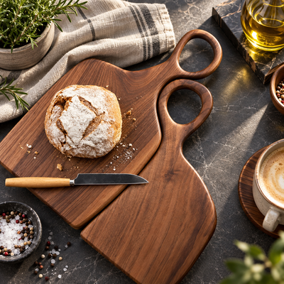 Walnut Wood Cutting Board Set of 2