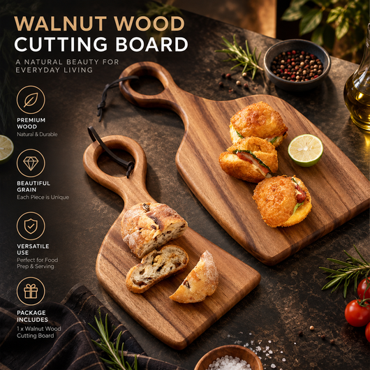 Walnut Wood Cutting Board Set of 2