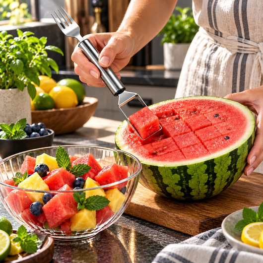 Stainless Steel Watermelon Fork Slicer