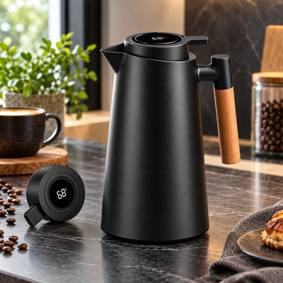 Insulated Thermal Carafe with Temp Display