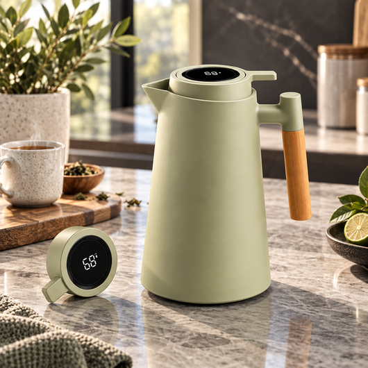 Insulated Thermal Carafe with Temp Display