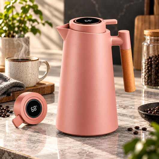 Insulated Thermal Carafe with Temp Display