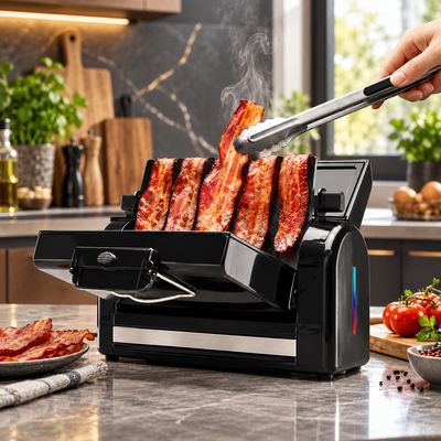 Vertical Bacon Cooker and Griddle