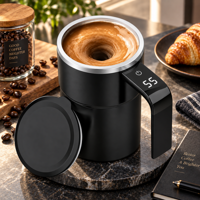 Self-Stirring Mug with Temperature Display